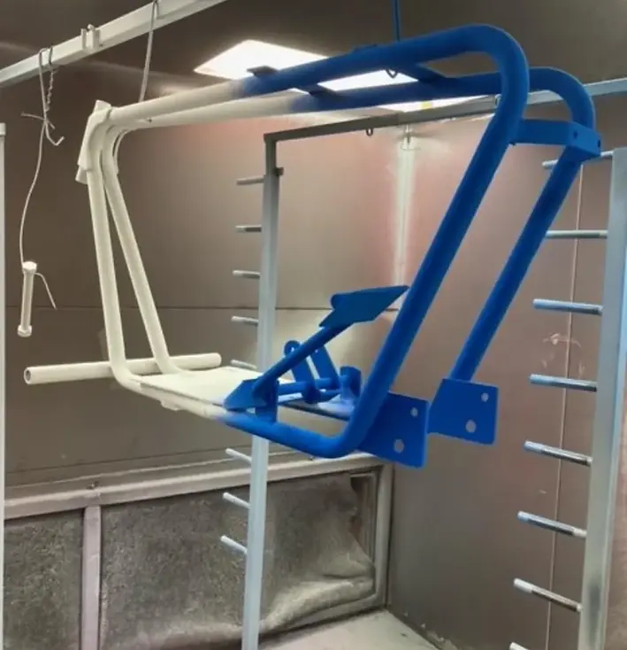 Powder coating booth