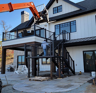 Structural steel and stairs